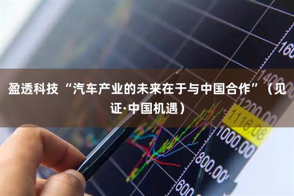 盈透科技 “汽车产业的未来在于与中国合作”（见证·中国机遇）